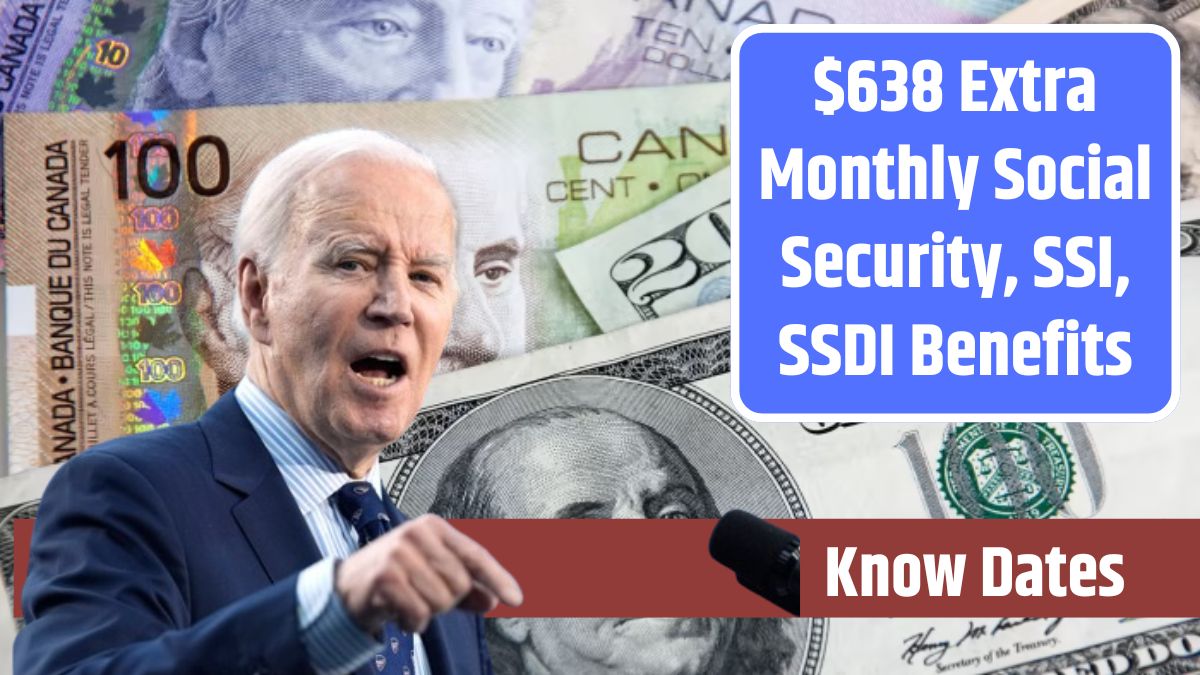 $638 Extra Monthly Social Security, SSI, SSDI Benefits