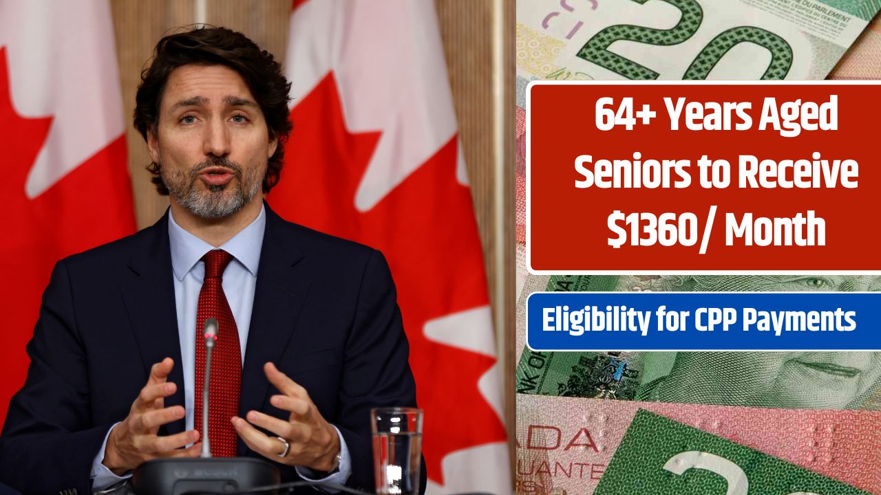 64+ Years Aged Seniors to Receive $1360/ Month