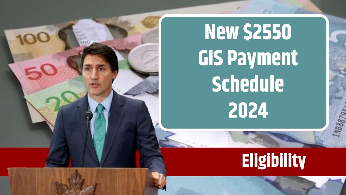 New $2550 GIS Payment Schedule 2024