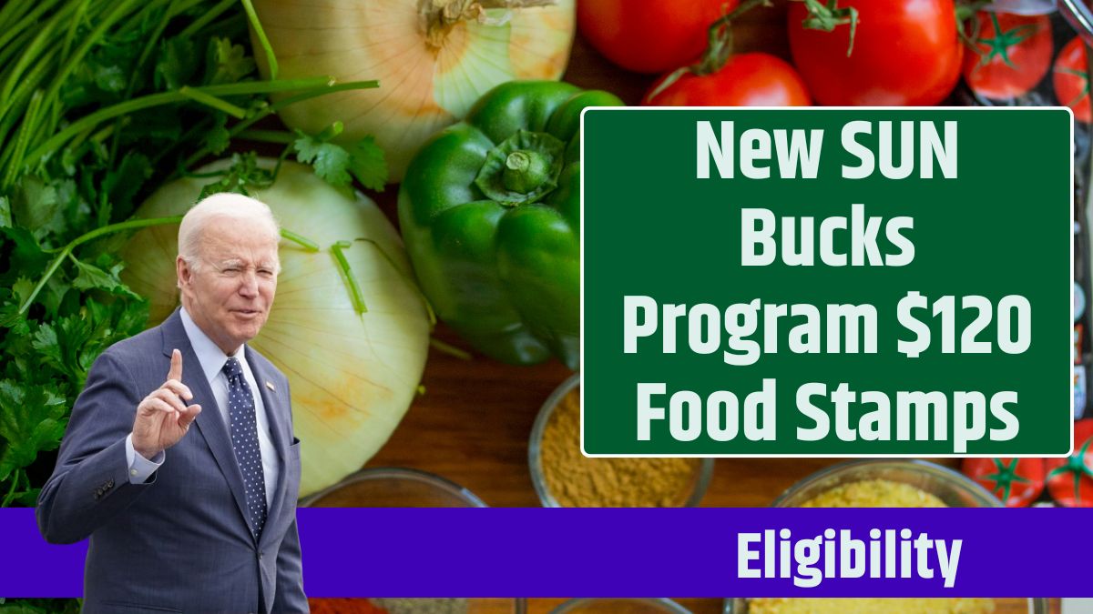 New SUN Bucks Program $120 Food Stamps