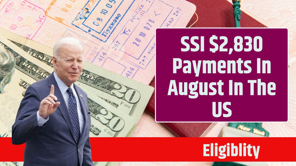 SSI $2,830 Payments In August In The US